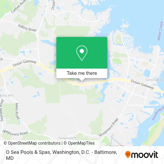 O Sea Pools & Spas map