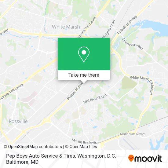 Pep Boys Auto Service & Tires map