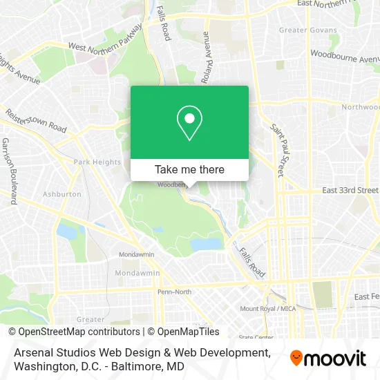 Arsenal Studios Web Design & Web Development map