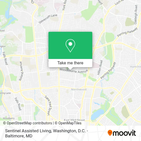 Sentinel Assisted Living map