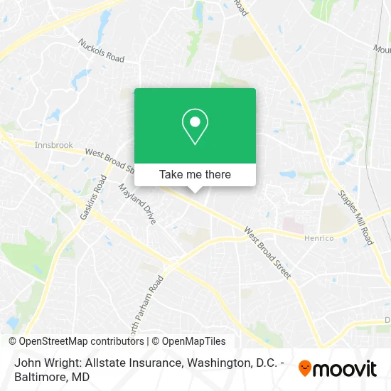 John Wright: Allstate Insurance map