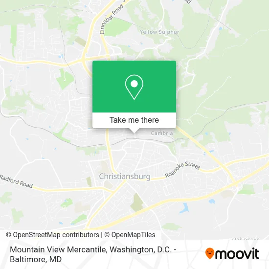 Mountain View Mercantile map