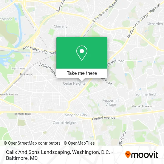 Calix And Sons Landscaping map