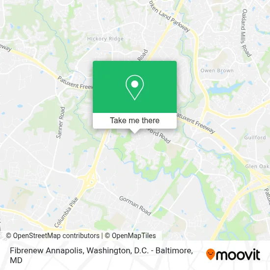 Fibrenew Annapolis map
