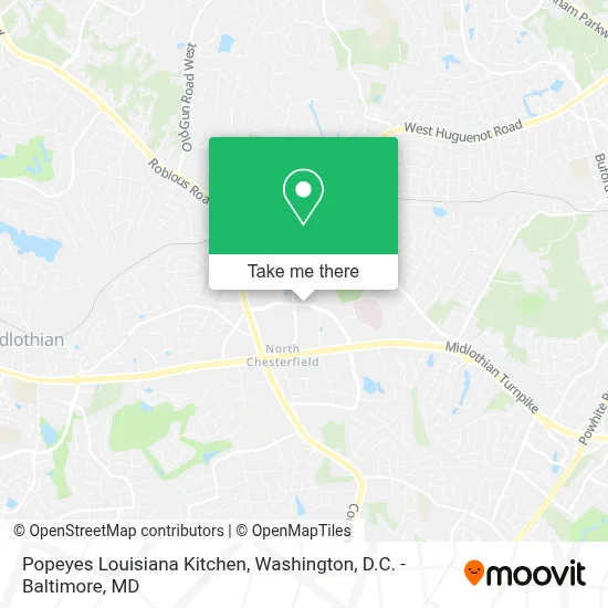 Popeyes Louisiana Kitchen map