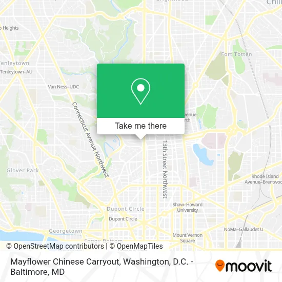 Mayflower Chinese Carryout map