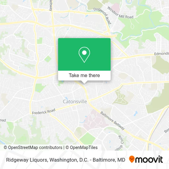 Ridgeway Liquors map