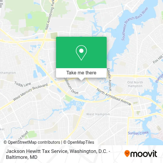Jackson Hewitt Tax Service map