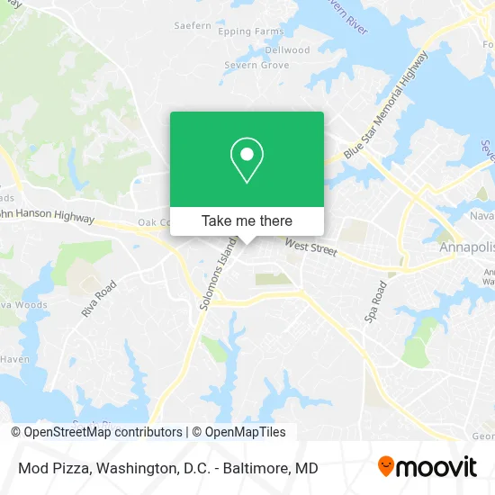 Mod Pizza map