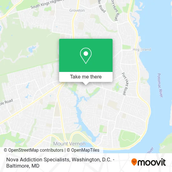 Nova Addiction Specialists map