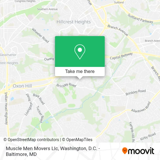 Muscle Men Movers Llc map