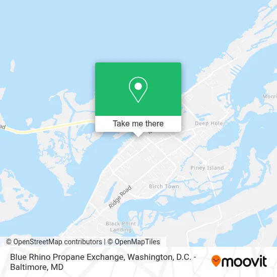 Blue Rhino Propane Exchange map