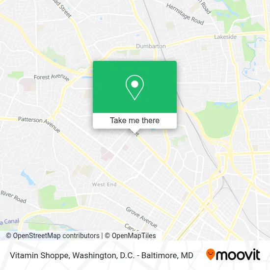 Vitamin Shoppe map