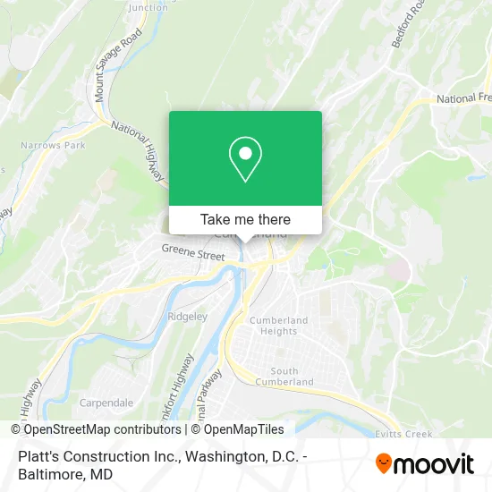 Platt's Construction Inc. map