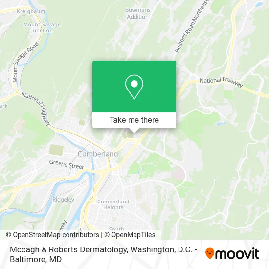 Mccagh & Roberts Dermatology map