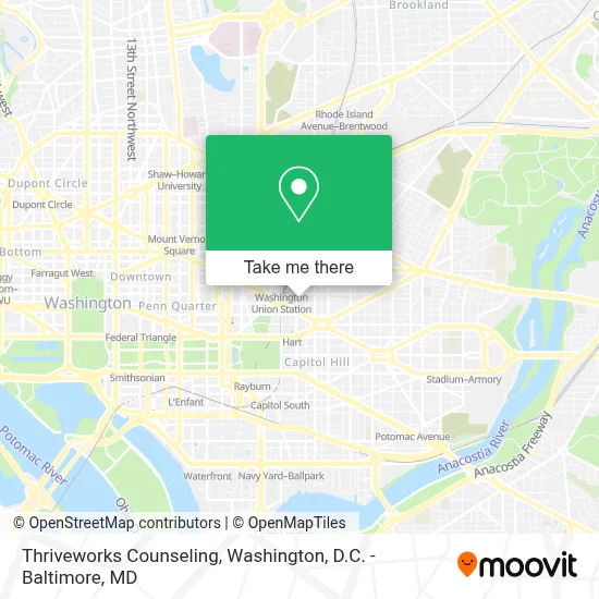 Thriveworks Counseling map