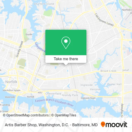 Artis Barber Shop map