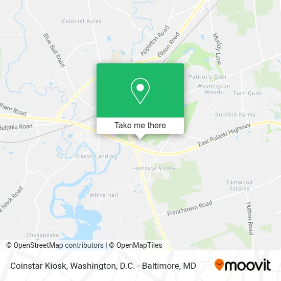 Coinstar Kiosk map