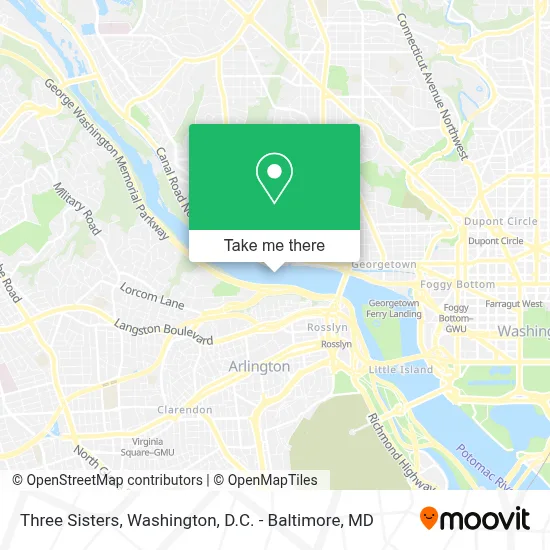 Three Sisters map
