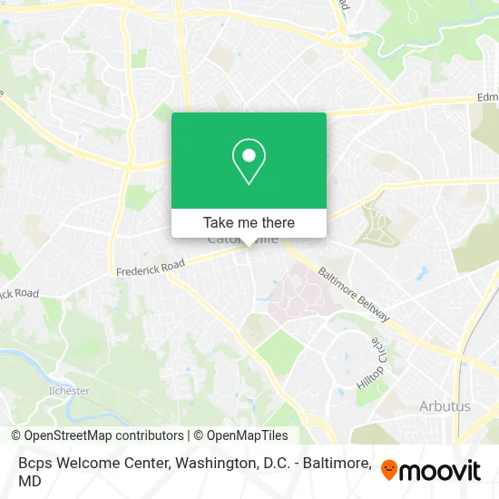 Bcps Welcome Center map