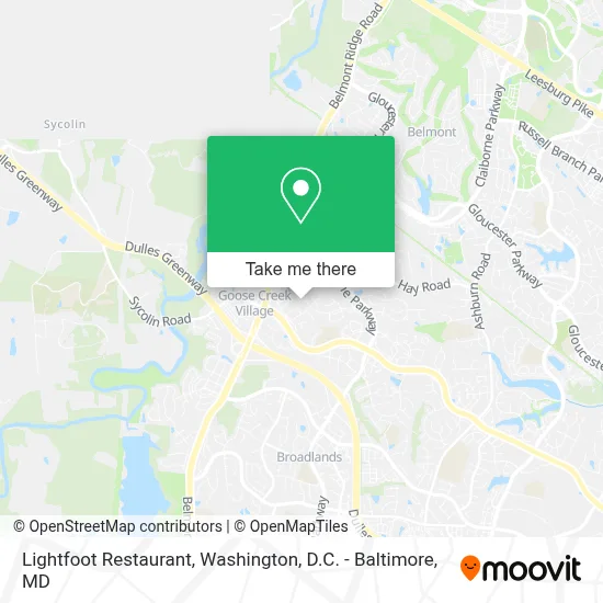 Lightfoot Restaurant map