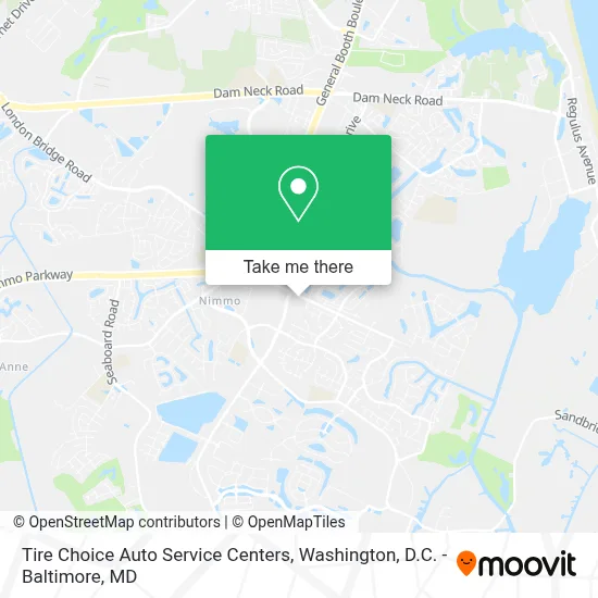 Tire Choice Auto Service Centers map