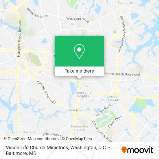 Vision Life Church Ministries map