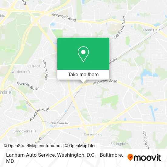 Lanham Auto Service map