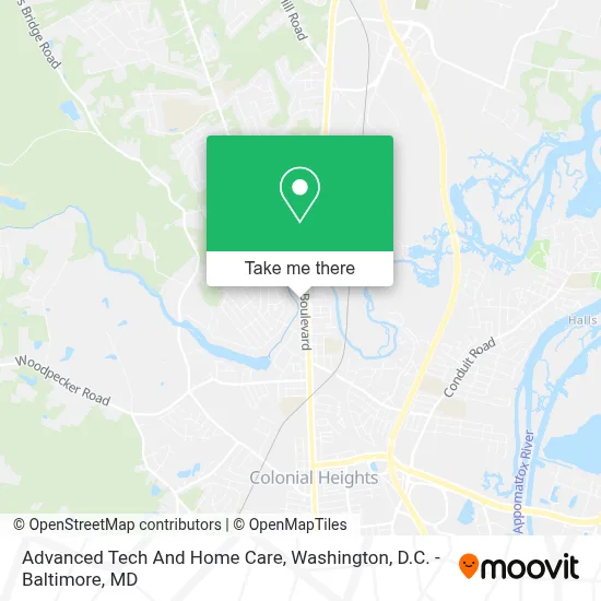 Advanced Tech And Home Care map