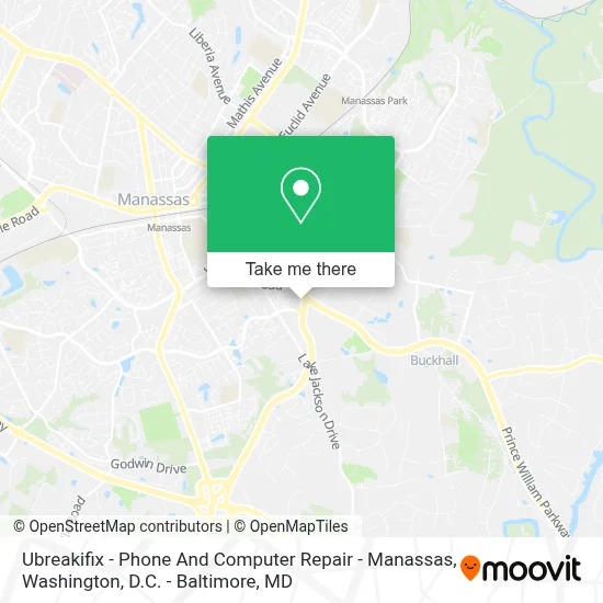 Ubreakifix - Phone And Computer Repair - Manassas map