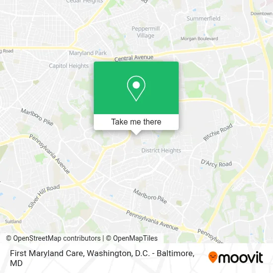 First Maryland Care map