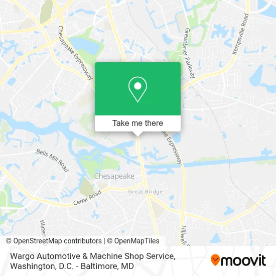 Wargo Automotive & Machine Shop Service map