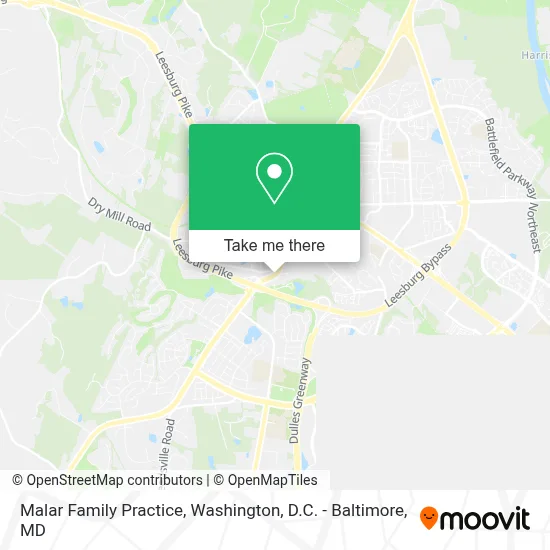 Malar Family Practice map