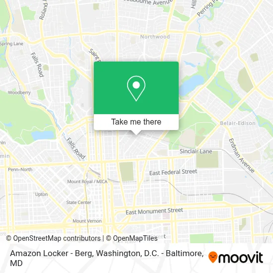 Amazon Locker - Berg map