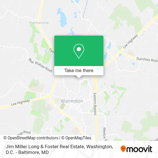 Jim Miller Long & Foster Real Estate map