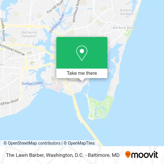 The Lawn Barber map