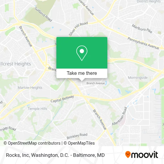 Rocks, Inc map