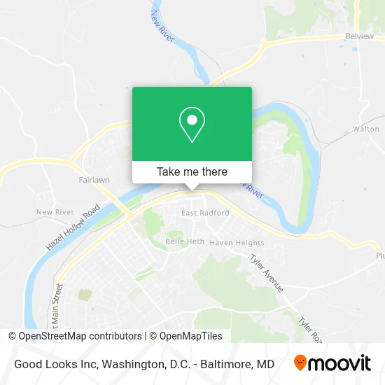 Good Looks Inc map