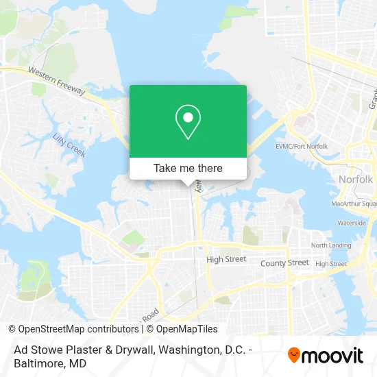 Ad Stowe Plaster & Drywall map