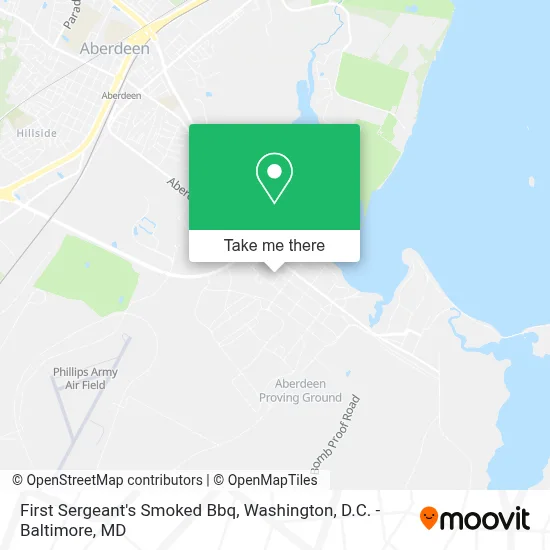 First Sergeant's Smoked Bbq map