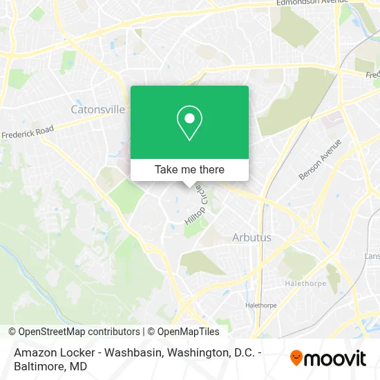 Amazon Locker - Washbasin map