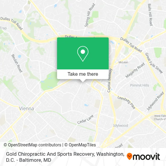 Gold Chiropractic And Sports Recovery map