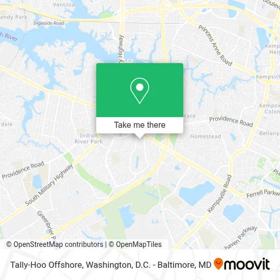 Tally-Hoo Offshore map