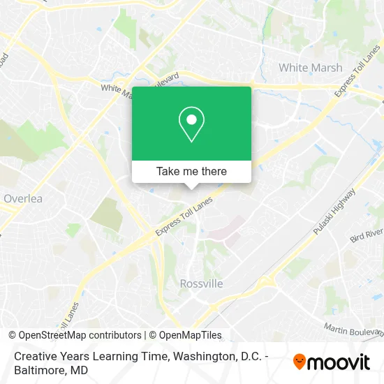 Creative Years Learning Time map