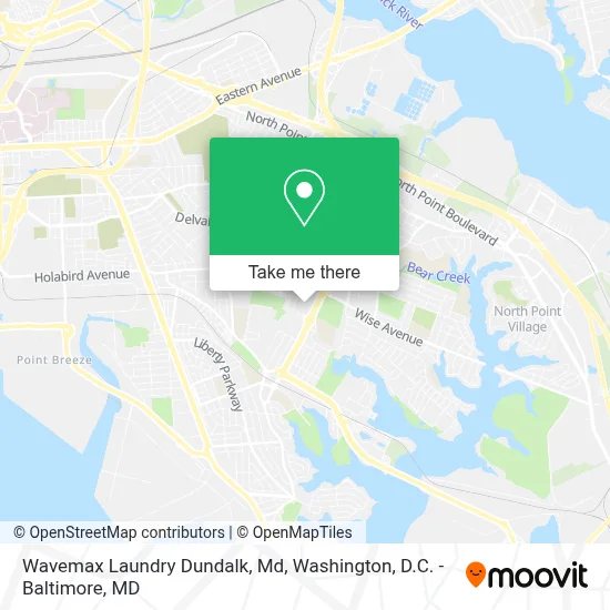 Wavemax Laundry Dundalk, Md map