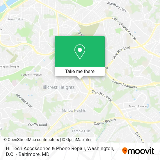 Mapa de Hi Tech Accessories & Phone Repair