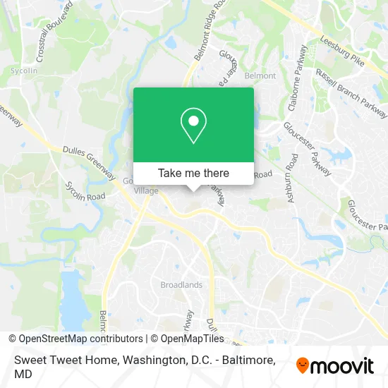 Sweet Tweet Home map