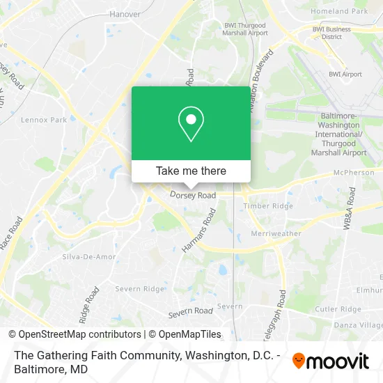 The Gathering Faith Community map