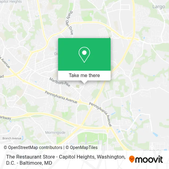 The Restaurant Store - Capitol Heights map