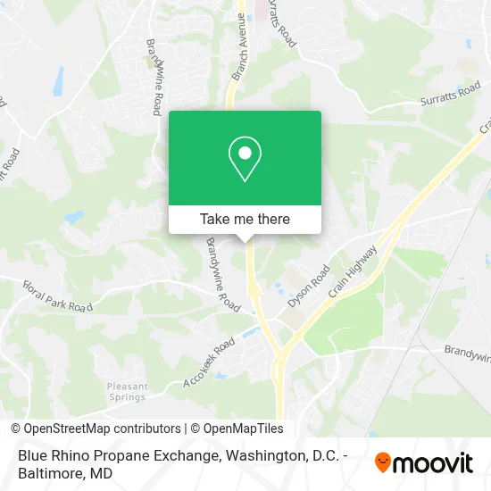 Blue Rhino Propane Exchange map